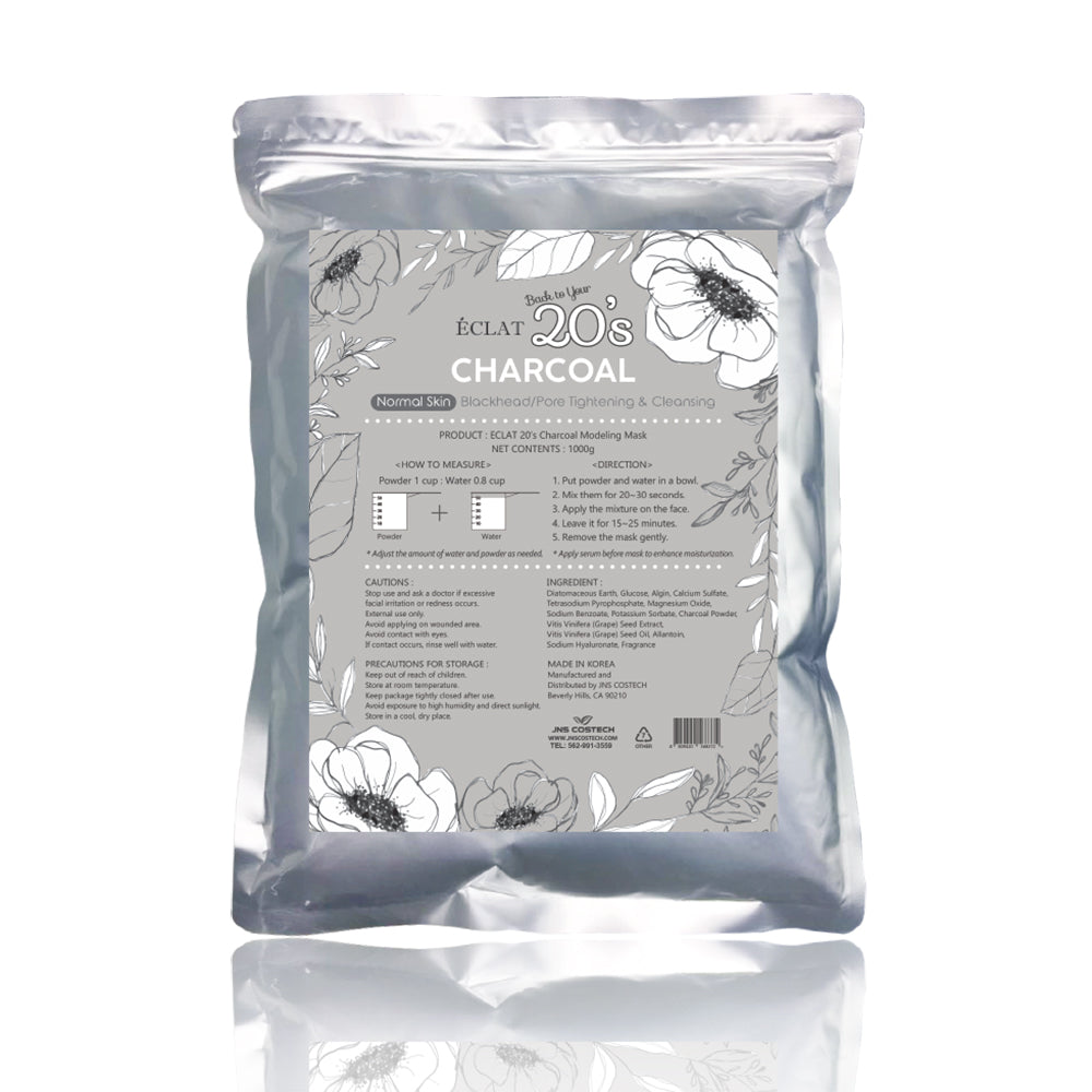 ECLAT 20's [Charcoal] Modeling Peel-off Facial Mask Powder Type