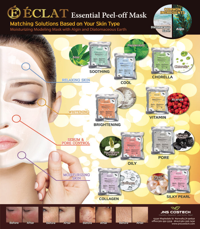 ECLAT 20's [Collagen] Modeling Peel-off Facial Mask Powder Type